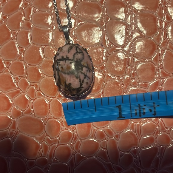 NEW GORGEOUS RHODONITE NECKLACE - Picture 9 of 10